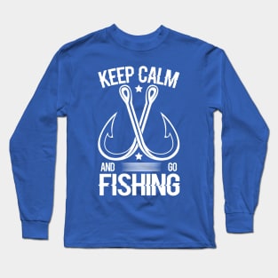 keep calm go fishing 2 Long Sleeve T-Shirt